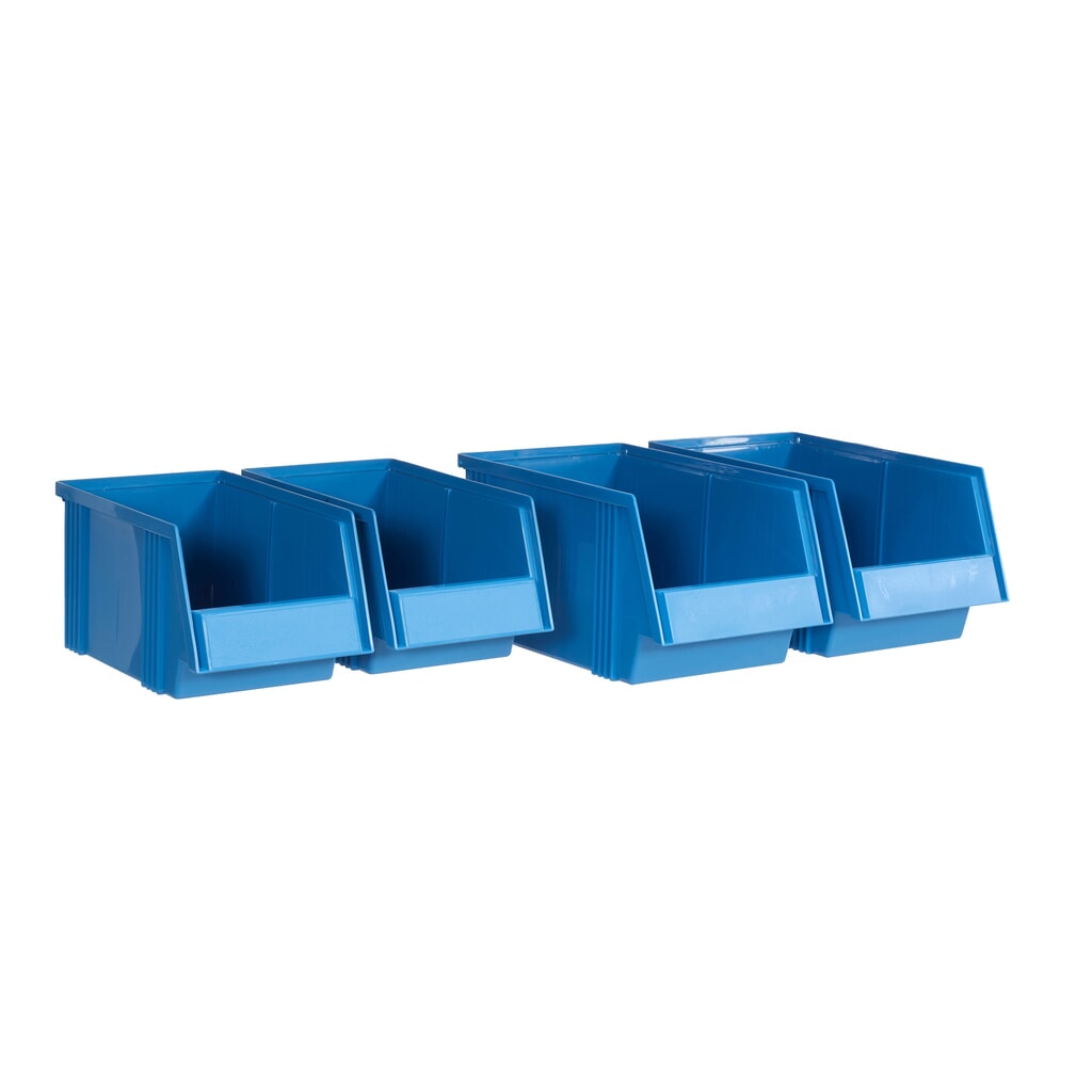 Produktabbildung: TRESTON Sichtlagerkasten-Set, 4-teilig (2x 1930-6 und 2x 1525-6)