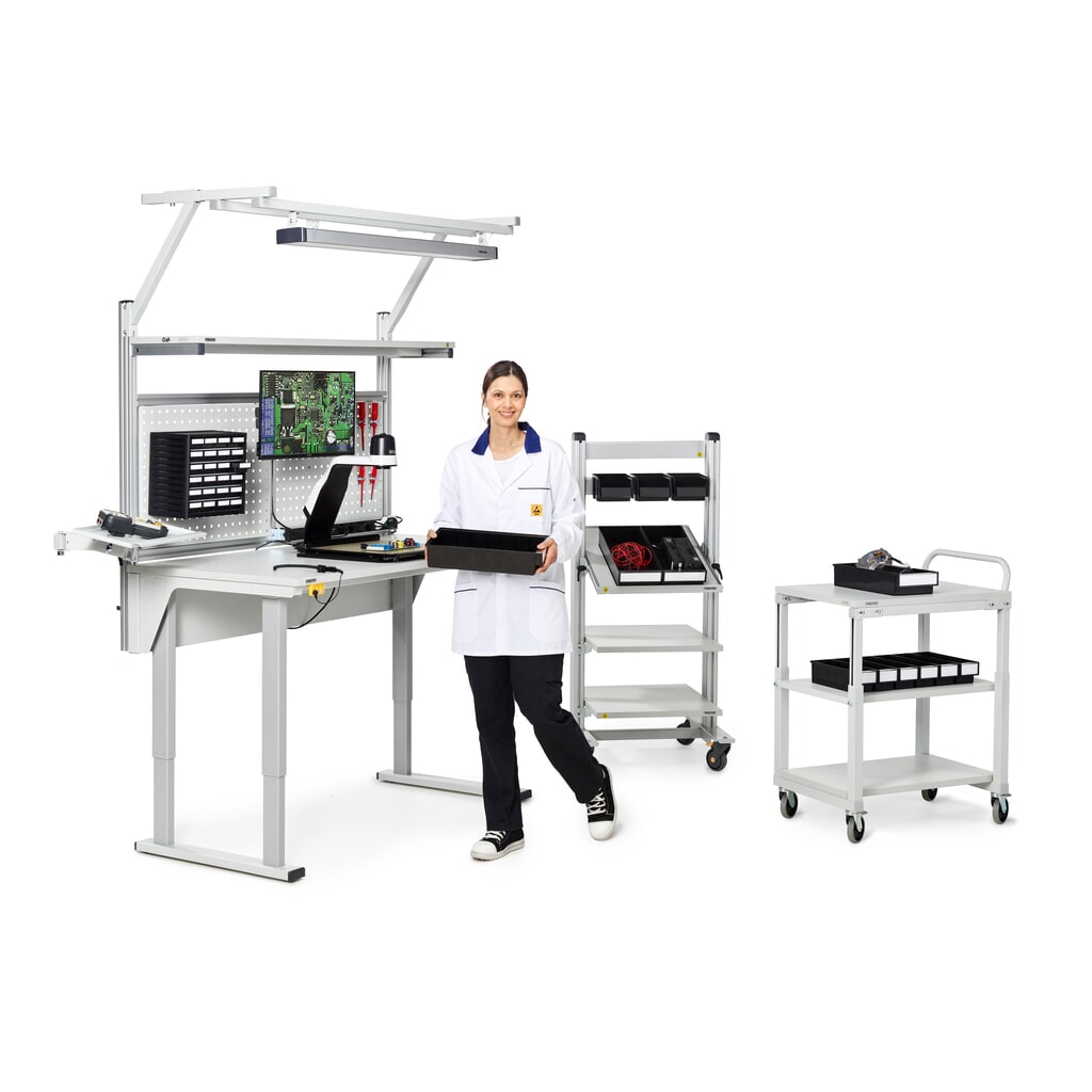TRESTON Tischwagen, TK 150 kg, BxT 700 x 500 mm Produktabbildung Nr. 6: TRESTON Tischwagen, TK 150 kg, BxT 700 x 500 mm