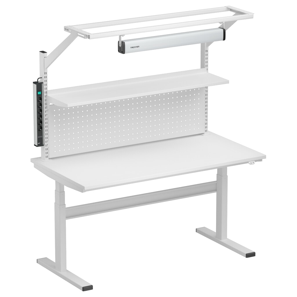 Rasterrohre für TRESTON TED-Arbeitstisch, mit Flansch, Höhe 790 mm, 2 Stk/VE Produktabbildung Nr. 5: Rasterrohre für TRESTON TED-Arbeitstisch, mit Flansch, Höhe 790 mm, 2 Stk/VE