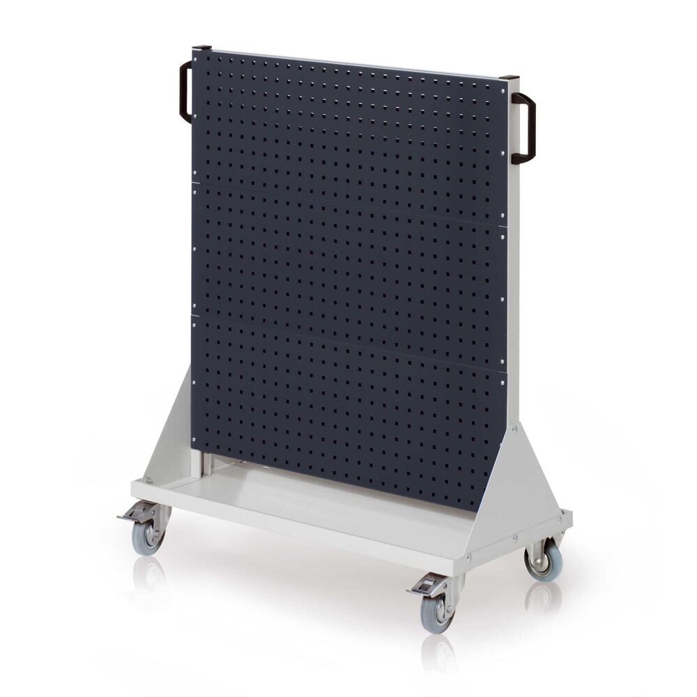 Produktabbildung: Kappes Rastermobil-Rollwagen, HxBxT 1230 mm x 1000 mm x 500 mm, 6 Lochplatten, lichtgrau/anthrazitgrau