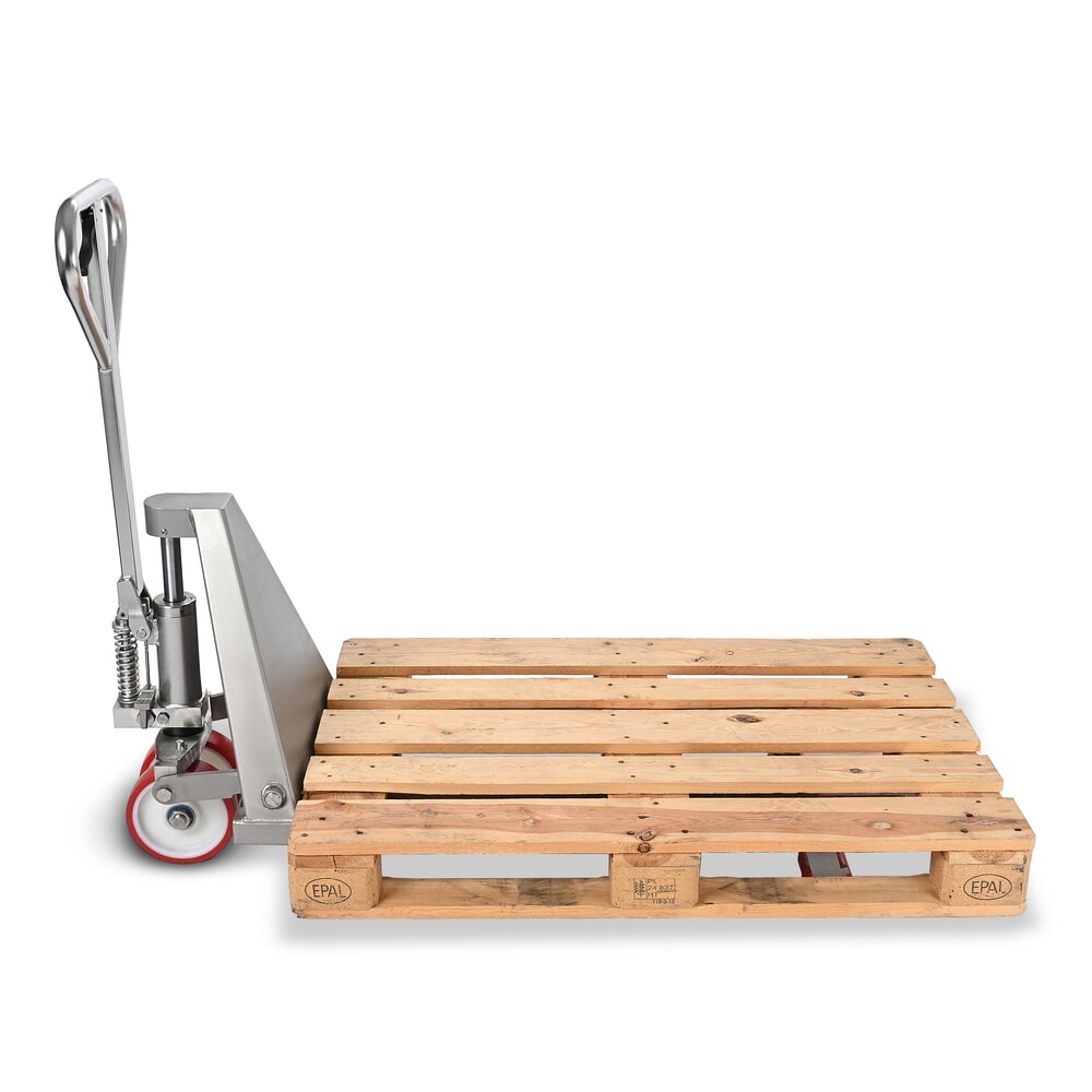 Produktabbildung Nr. 2: Edelstahl-Hubwagen Ameise® PTM 2.0 INOX, Tragfähigkeit 2000 kg, Gabellänge 1150 mm, Nylon