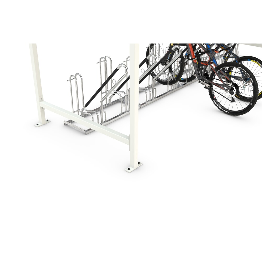 Produktabbildung Nr. 11: wsm® Fahrradüberdachung Leipzig, Flachdach mit Attika, für 8 Fahrräder