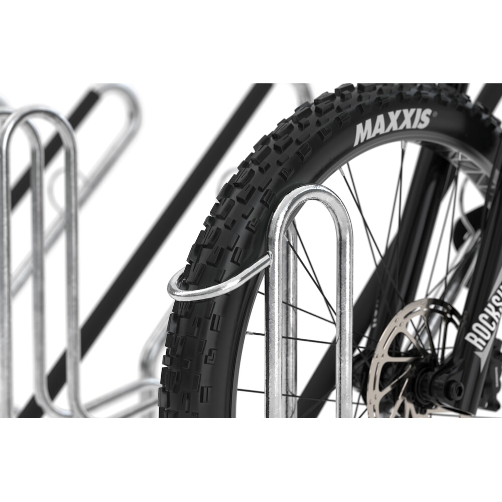 Produktabbildung Nr. 4: wsm® Fahrradüberdachung Professional Köln, ESG-Verglasung, integrierte Beleuchtung, Bausatz, für 6 Fahrräder, HxBxT 2440 mm x 3180 mm x 2165 mm