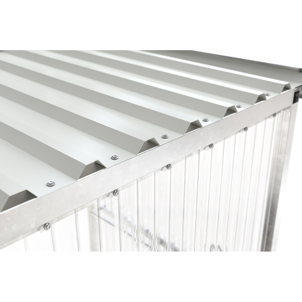 Produktabbildung Nr. 5: wsm® Raucherunterstand Jena, Well-PVC, Bausatz