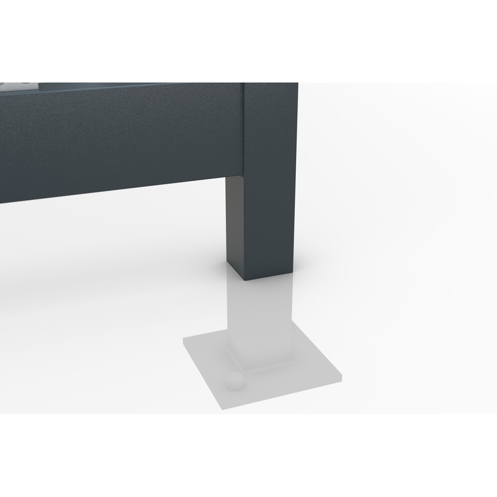 Produktabbildung Nr. 7: wsm® Raucherunterstand Professional Köln, ESG-Verglasung, integrierte Beleuchtung, Bausatz, HxBxT 2440 mm x 2165 mm x 2165 mm