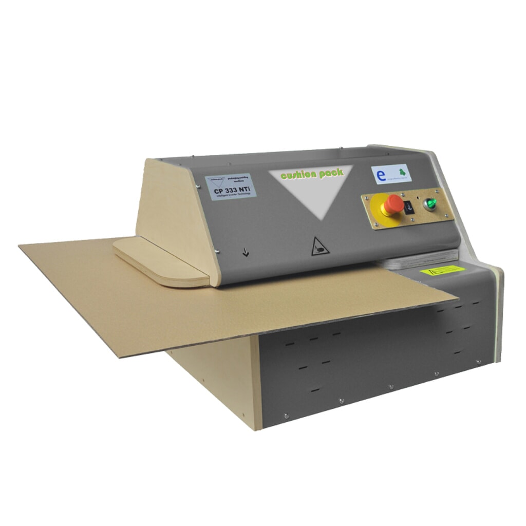 cushion pack Verpackungspolstermaschine NTI, Tischmaschine, CP 333, Produktionsleistung bis 2 m³/h Produktabbildung: cushion pack Verpackungspolstermaschine NTI, Tischmaschine, CP 333, Produktionsleistung bis 2 m³/h