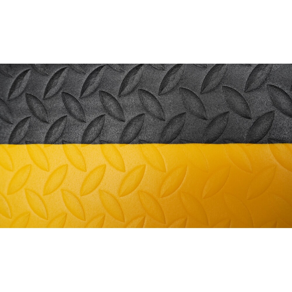Produktabbildung Nr. 7: REBOURNE® Anti-Ermüdungsmatte W2, für Standzeit bis 8 Stunden, Raute, schwarz/gelb, BxL 600 mm x 910 mm