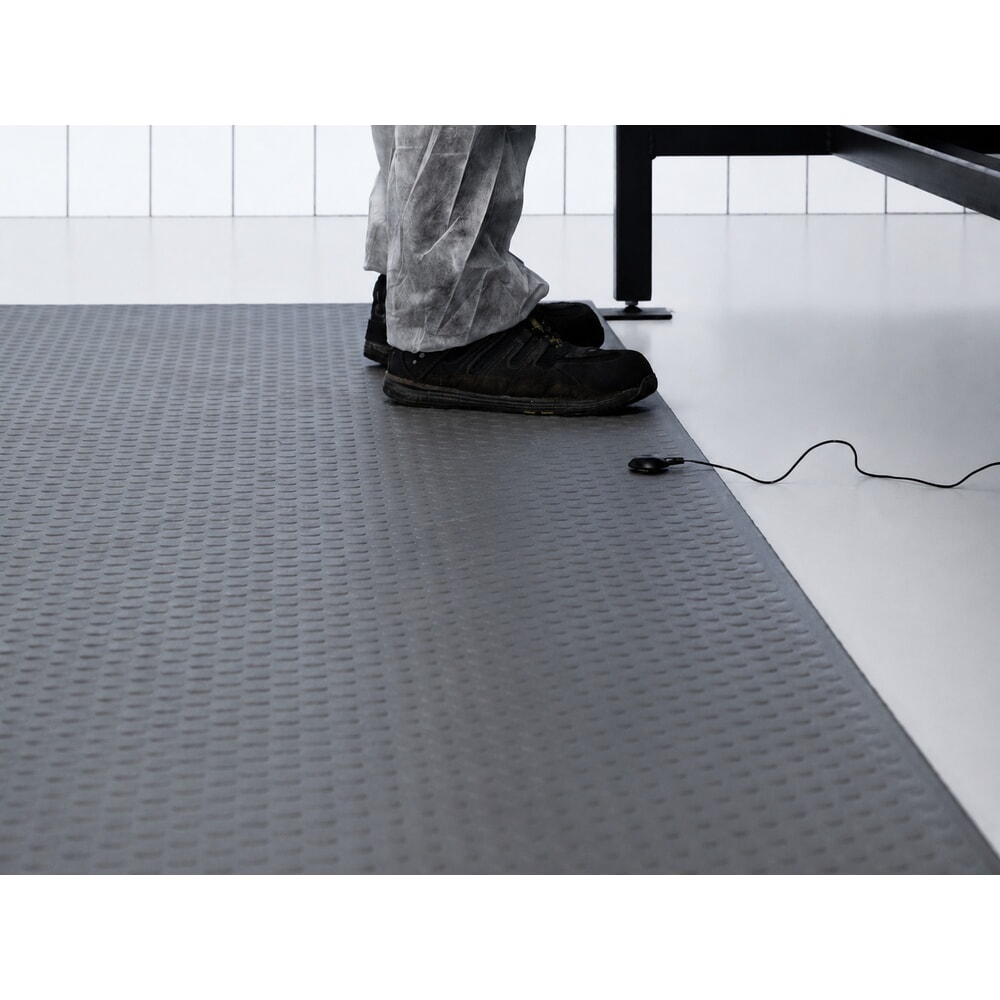 Produktabbildung Nr. 3: REBOURNE® Komfort-Industriematte W4, ESD-Ausführung, grau, BxL 600 mm x 910 mm