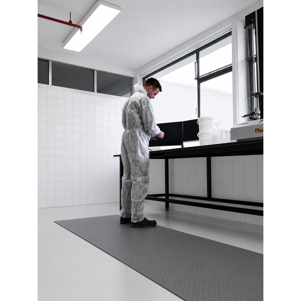 Produktabbildung Nr. 5: REBOURNE® Komfort-Industriematte W4, ESD-Ausführung, grau, BxL 600 mm x 910 mm