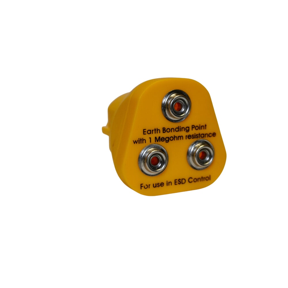 Produktabbildung: EU-Erdungsstecker für REBOURNE® ESD-Tischauflagen