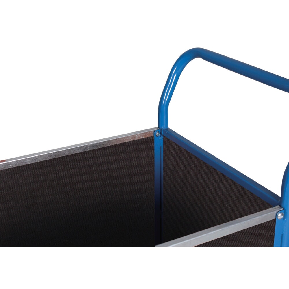 Produktabbildung Nr. 3: VARIOfit® Dreiwand-Magazinwagen, Siebdruckplatte, HxBxT 1015 mm x 1195 mm x 700 mm, enzianblau