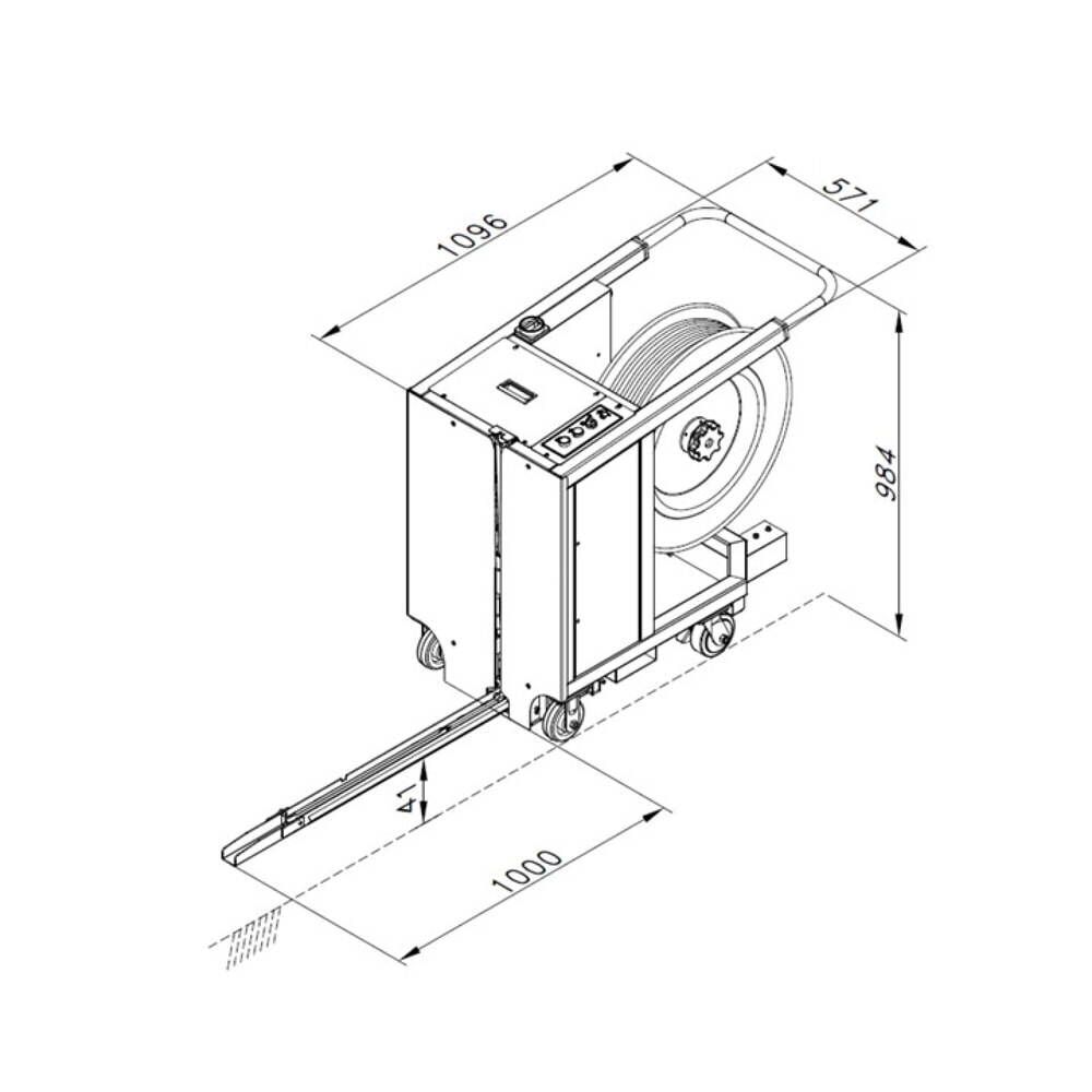 Produktabbildung Nr. 10: Palettenumreifungsmaschine TP-602 MV für Bandbreite 9–12 mm, halbautomatisch