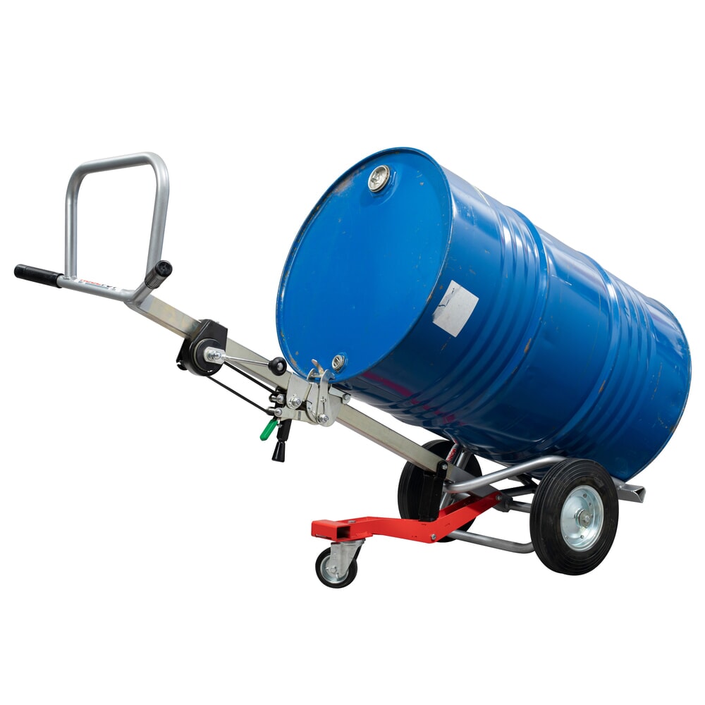 Produktabbildung Nr. 4: Manuvit Fasskarre mit Hubwinde, für Metall-und Kunststofffässer, Volumen 120 l und 220 l