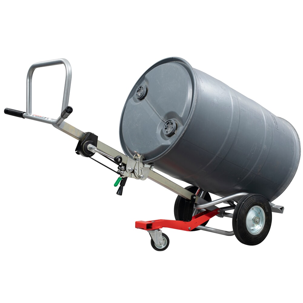 Produktabbildung Nr. 6: Manuvit Fasskarre mit Hubwinde, für Metall-und Kunststofffässer, Volumen 120 l und 220 l
