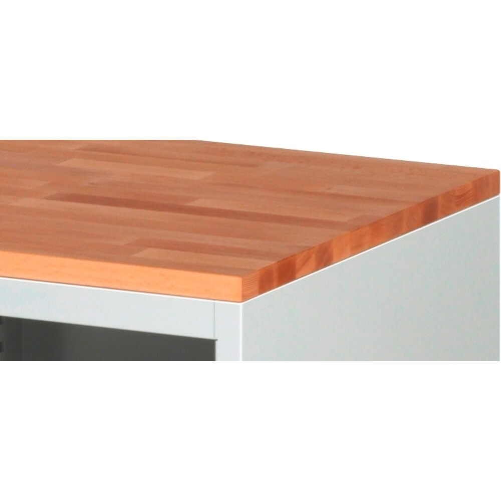 Produktabbildung Nr. 2: Steinbock® Schubladenschrank Selection, Buche-Massiv-Arbeitsplatte, HxBxT 1035 x 580 x 650 mm, 3 Schubladen, 1 Tür, anthrazitgrau