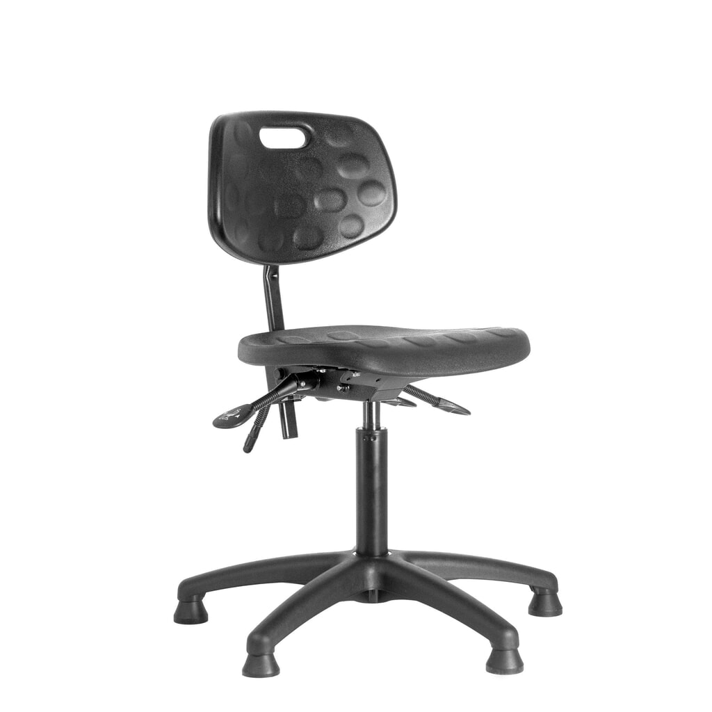 meychair Arbeitsdrehstuhl Workster Basic PW1, stufenlos höhenverstellbar, Kunststoffgestell, Polyurethan-Schaumsitz, Sitzhöhe 470 mm – 610 mm, Bodengleiter Produktabbildung Nr. 1: meychair Arbeitsdrehstuhl Workster Basic PW1, stufenlos höhenverstellbar, Kunststoffgestell, Polyurethan-Schaumsitz, Sitzhöhe 470 mm – 610 mm, Bodengleiter
