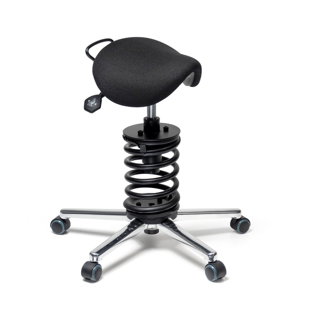 meychair Drehhocker Assistant Pro A34, stufenlos höhenverstellbar, Aluminiumgestell, Stoffsitz, Sitzhöhe 600 mm – 670 mm, Sitz-Stop-Rollen Produktabbildung Nr. 1: meychair Drehhocker Assistant Pro A34, stufenlos höhenverstellbar, Aluminiumgestell, Stoffsitz, Sitzhöhe 600 mm – 670 mm, Sitz-Stop-Rollen