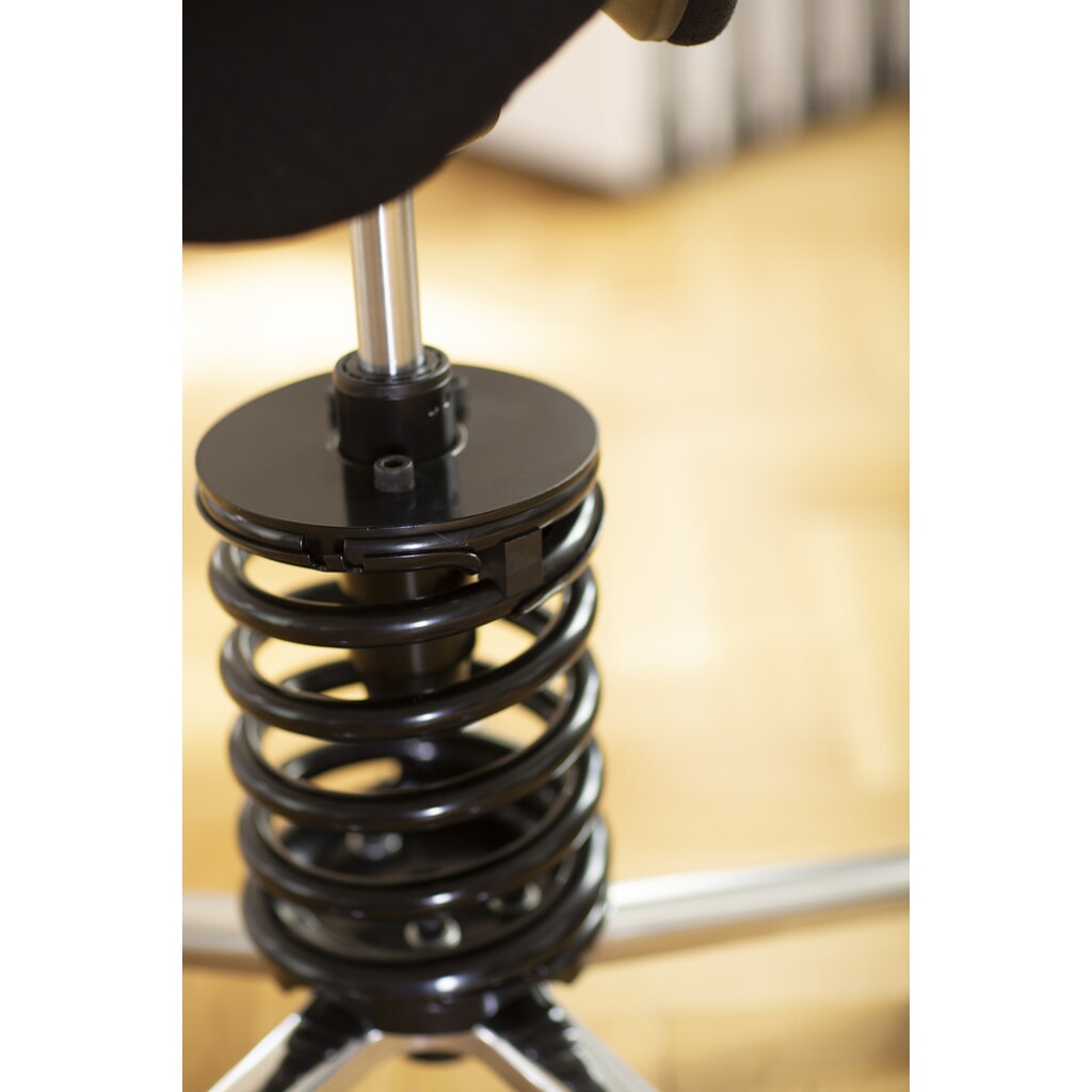 Produktabbildung Nr. 4: meychair Drehhocker Assistant Pro A34, stufenlos höhenverstellbar, Aluminiumgestell, Stoffsitz, Sitzhöhe 600 mm – 670 mm, Sitz-Stop-Rollen