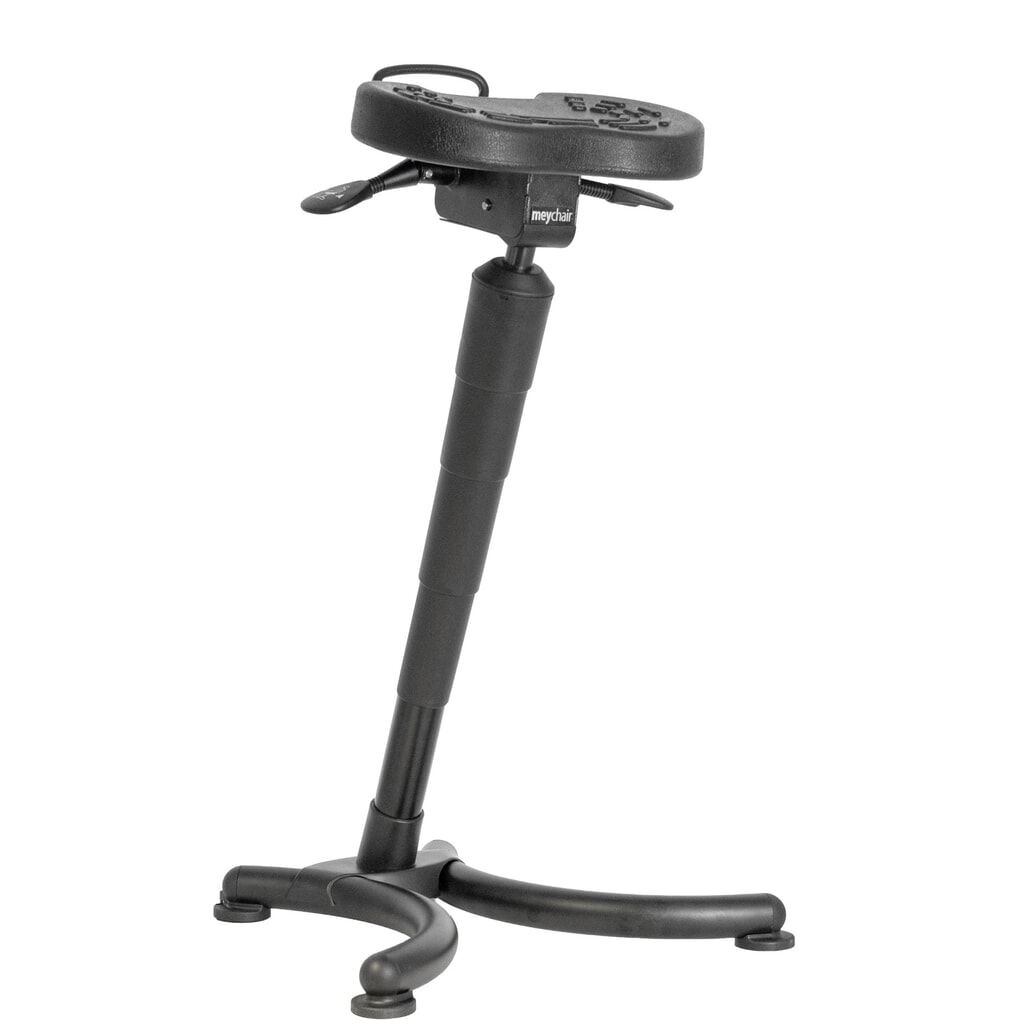 meychair Stehhilfe Futura Basic AF5, stufenlos höhenverstellbar, Stahlgestell, Polyurethan-Schaumsitz, Sitzhöhe 620 mm – 830 mm, Gleiter, Transportrollen Produktabbildung Nr. 1: meychair Stehhilfe Futura Basic AF5, stufenlos höhenverstellbar, Stahlgestell, Polyurethan-Schaumsitz, Sitzhöhe 620 mm – 830 mm, Gleiter, Transportrollen
