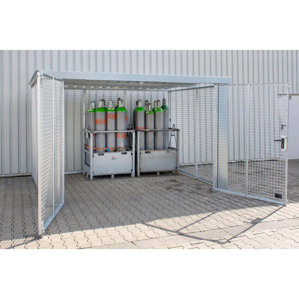Produktabbildung Nr. 2: Bauer® Gasflaschencontainer GFC-M6/D-DF, feuerverzinkt