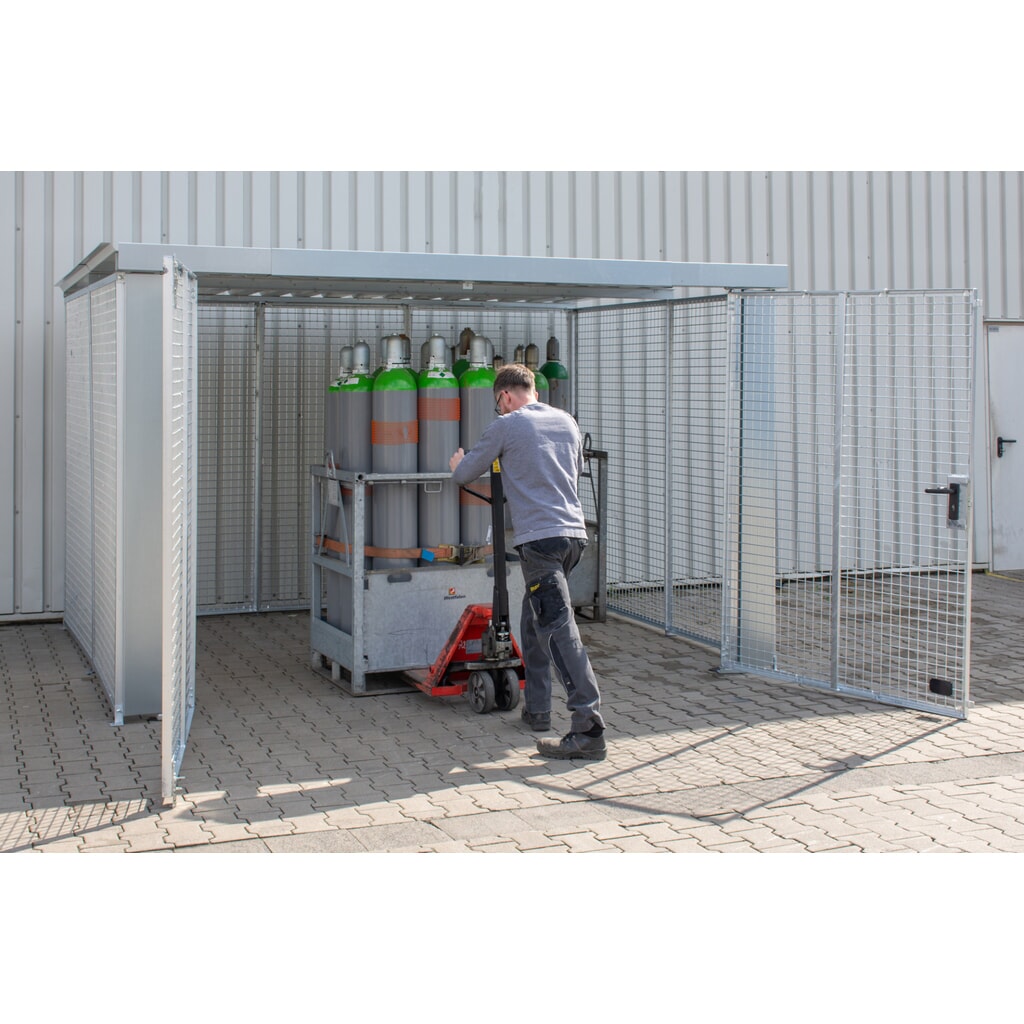 Produktabbildung Nr. 3: Bauer® Gasflaschencontainer GFC-M6/D-DF, feuerverzinkt