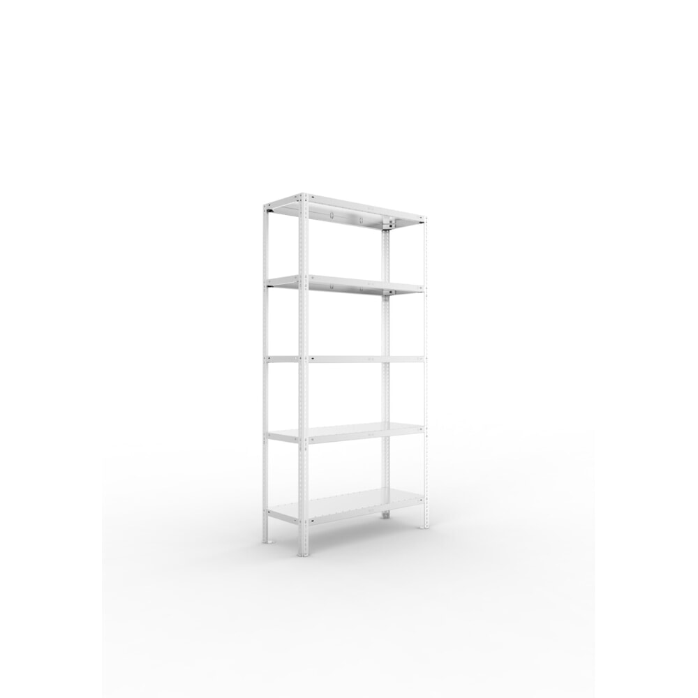 Produktabbildung Nr. 1: META Fachbodenregal FIX Grundregal, Fachlast 150 kg, 5 Fachböden, verzinkt, HxBxT 2000 mm x 1000 mm x 400 mm