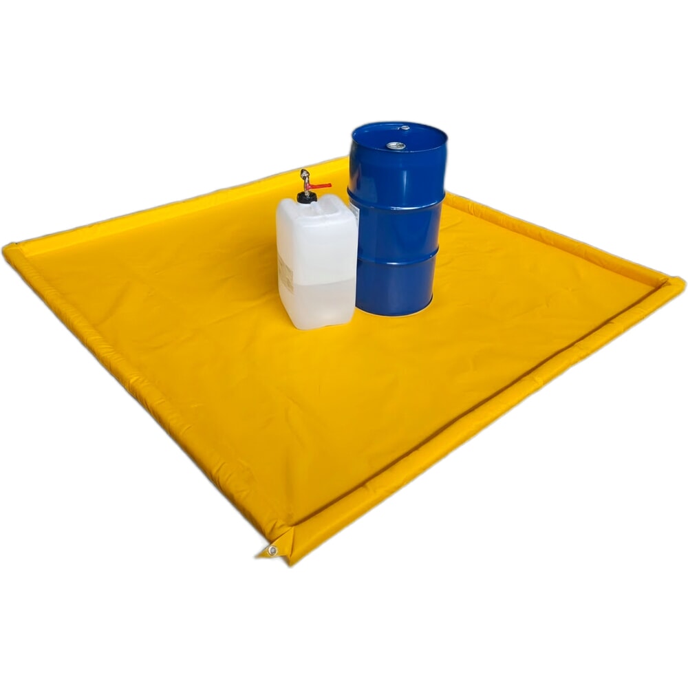 Produktabbildung: Steinbock® Faltbare Auffangwanne Light aus PVC, Schaumwand, HxBxT 50 x 1.950 x 1.950 mm, Auffangvolumen 167 l