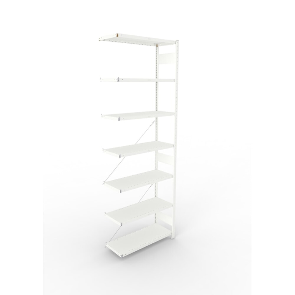 Produktabbildung: META Fachbodenregal, AF, FL 230 kg, lichtgrau, HxBxT 2.500 x 1.300 x 800 mm
