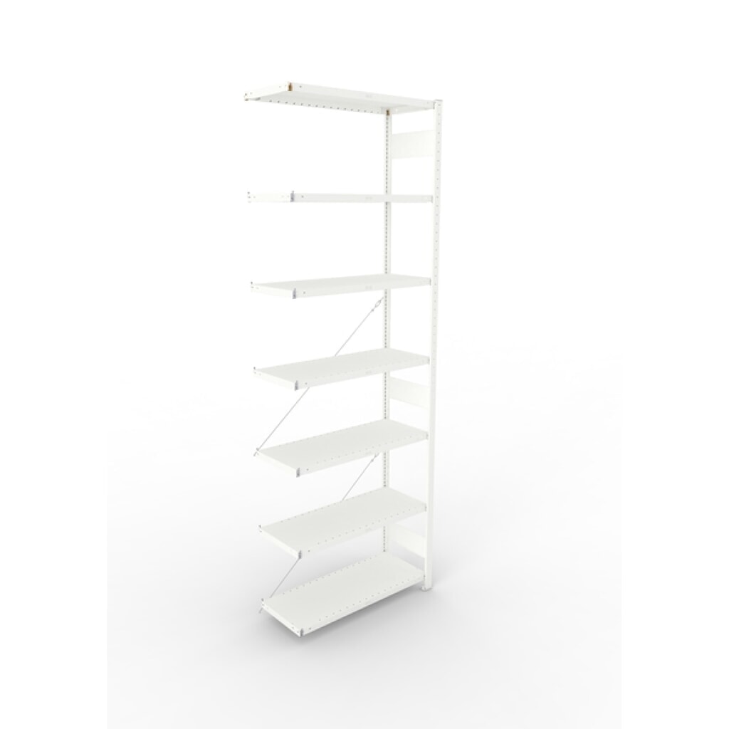 Produktabbildung: META Fachbodenregal, AF, FL 230 kg, lichtgrau, HxBxT 2.000 x 1.000 x 300 mm