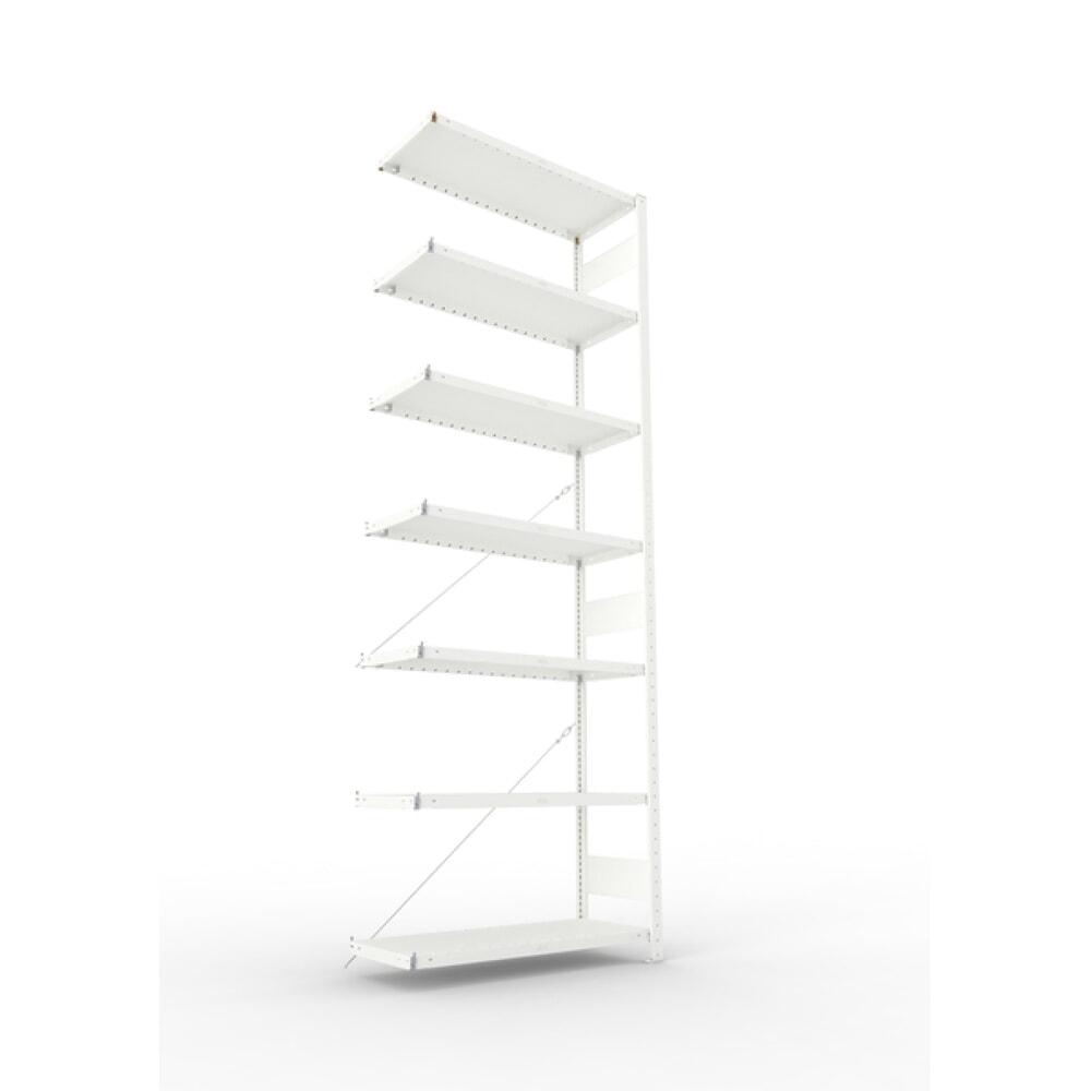 Produktabbildung Nr. 2: META Fachbodenregal, AF, FL 230 kg, lichtgrau, HxBxT 2.500 x 1.300 x 800 mm