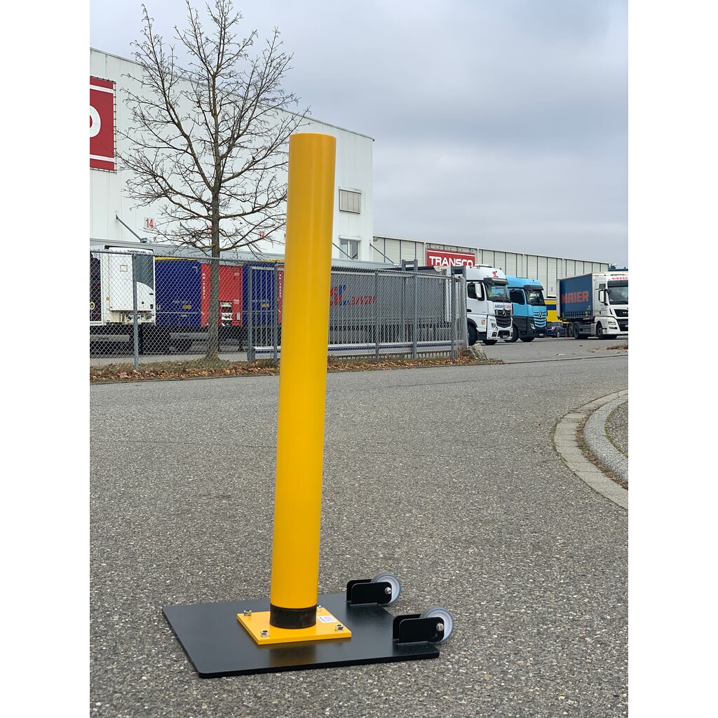 Produktabbildung Nr. 2: Anrotec Rammschutzpoller mit Klingelalarm, stehend
