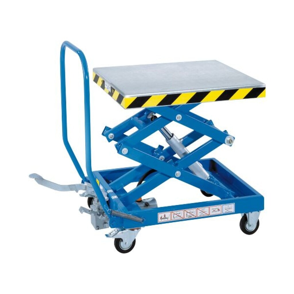 Gruse Doppelscheren-Hubtischwagen, TK 250 kg, à 700 x 600 mm Produktabbildung: Gruse Doppelscheren-Hubtischwagen, TK 250 kg, à 700 x 600 mm