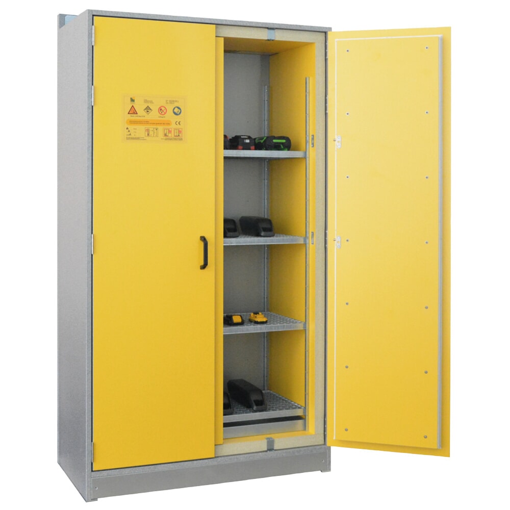 Produktabbildung Nr. 11: LaCont Akku-Sicherheitsschrank Basic EI90, für Lithium-Ionen-Batterien, 2 x 10 Steckplätze, mit Brandunterdrückung