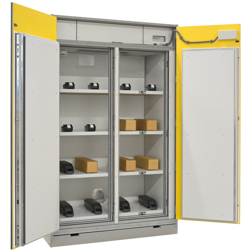 Produktabbildung Nr. 1: LaCont Akku-Sicherheitsschrank SiS Premium I/O 90, für Lithium-Ionen-Batterien, ohne Steckplätze, ohne Brandunterdrückung