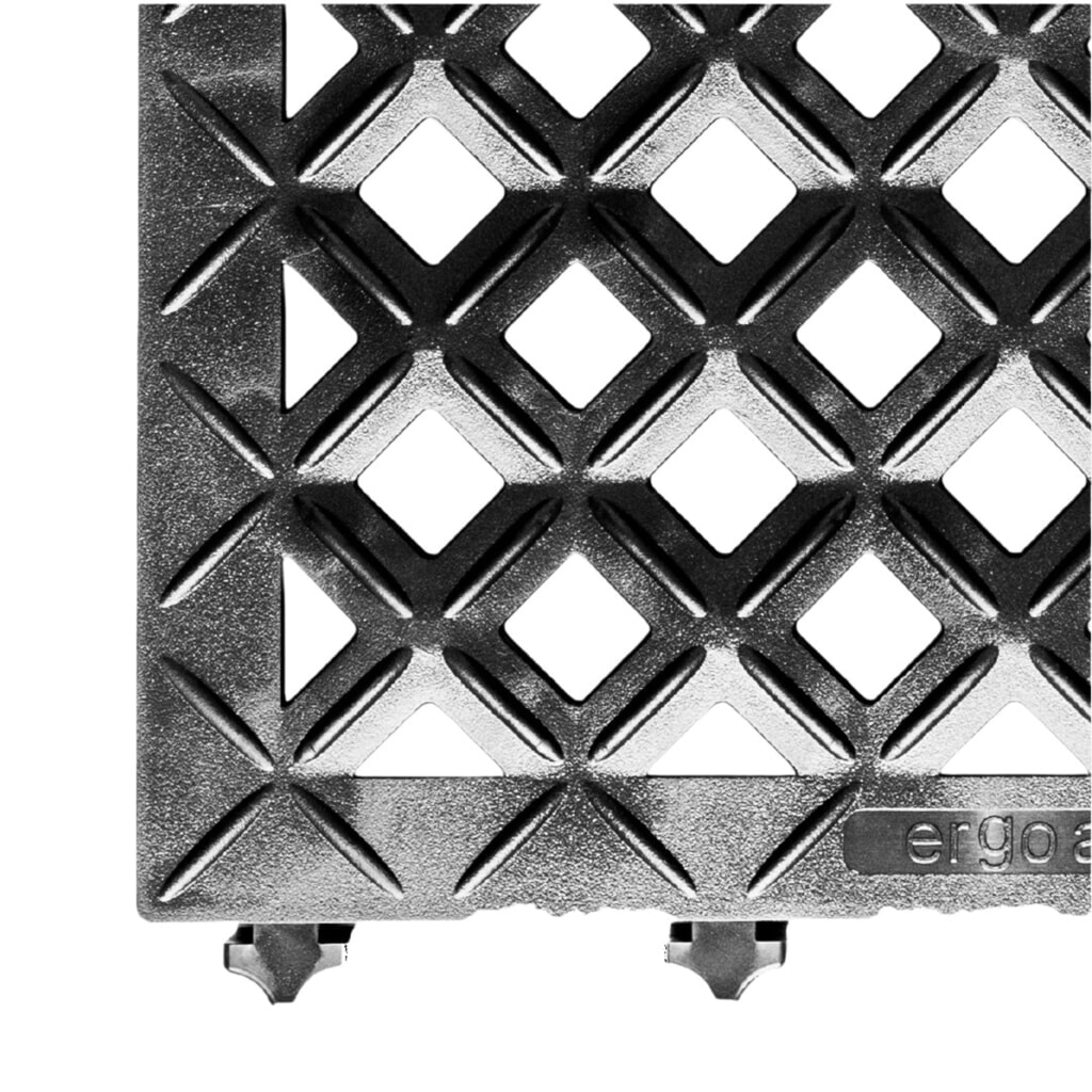 REBOURNE® Industriematte H9, antimikrobiell, gelochte Oberfläche, modulare Kachel, BxL 460 mm x 460 mm Produktabbildung Nr. 3: REBOURNE® Industriematte H9, antimikrobiell, gelochte Oberfläche, modulare Kachel, BxL 460 mm x 460 mm