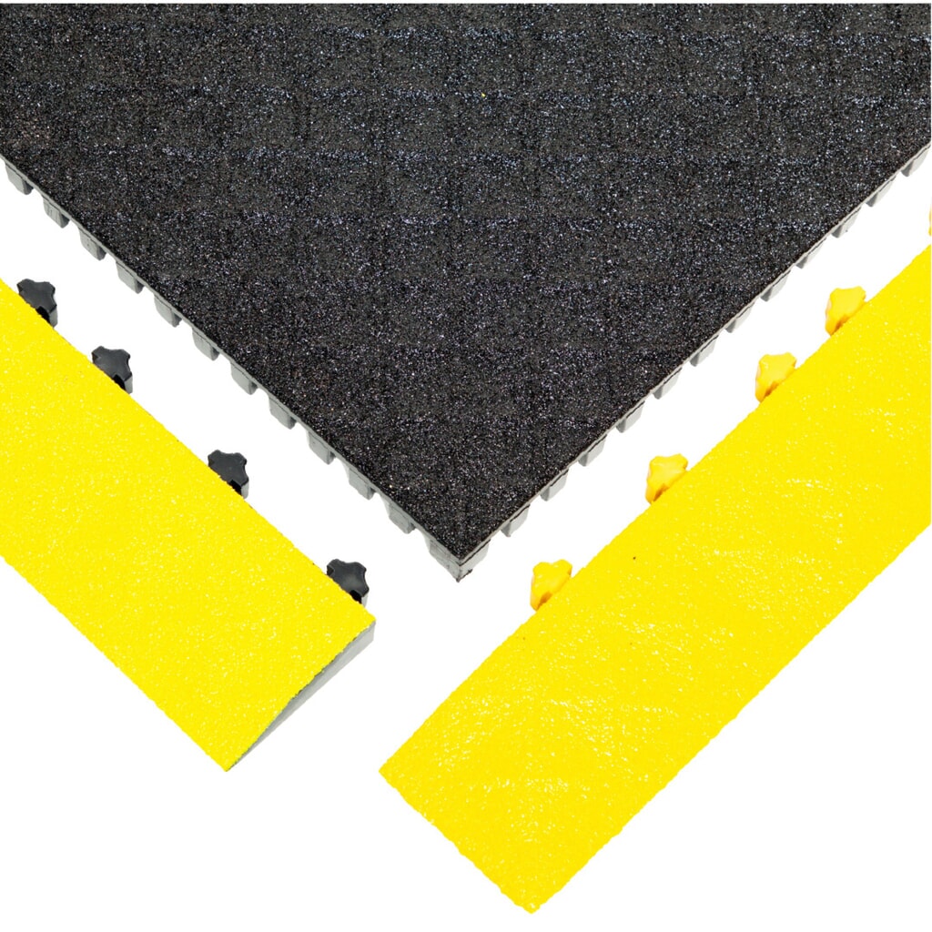REBOURNE® Anti-Ermüdungsmatte H3, Antirutsch, Arbeitsplatz-Set mit 4 Randleisten, BxL 1120 mm x 1120 mm Produktabbildung Nr. 4: REBOURNE® Anti-Ermüdungsmatte H3, Antirutsch, Arbeitsplatz-Set mit 4 Randleisten, BxL 1120 mm x 1120 mm
