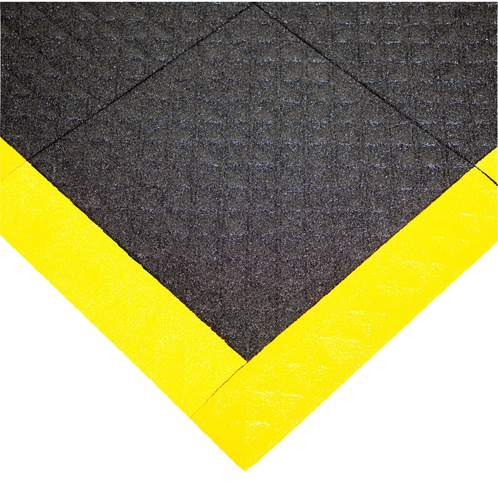 REBOURNE® Anti-Ermüdungsmatte H3, Antirutsch, Arbeitsplatz-Set mit 4 Randleisten, BxL 1120 mm x 1120 mm Produktabbildung Nr. 5: REBOURNE® Anti-Ermüdungsmatte H3, Antirutsch, Arbeitsplatz-Set mit 4 Randleisten, BxL 1120 mm x 1120 mm