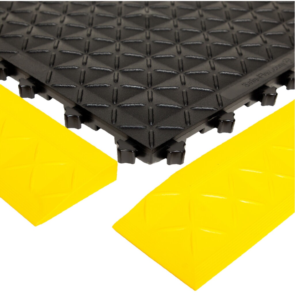 Produktabbildung Nr. 5: REBOURNE® Anti-Ermüdungsmatte H1, hochbelastbar, Arbeitsplatz-Set mit 4 Randleisten, BxL 1120 mm x 1120 mm