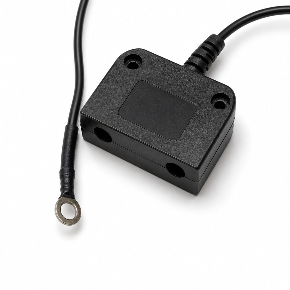 Produktabbildung: Erdungspunkt mit 2 Anschlüssen für REBOURNE® ESD-Tischauflagen, Ringanschluss