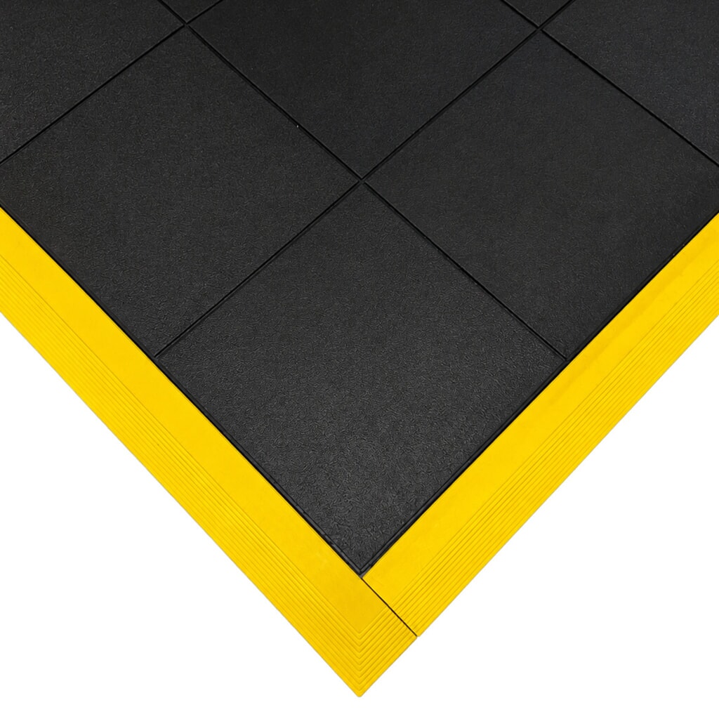 REBOURNE® Anti-Ermüdungsmatte M1, ESD-Ausführung, modulare Kachel, BxL 910 mm x 910 mm Produktabbildung Nr. 3: REBOURNE® Anti-Ermüdungsmatte M1, ESD-Ausführung, modulare Kachel, BxL 910 mm x 910 mm