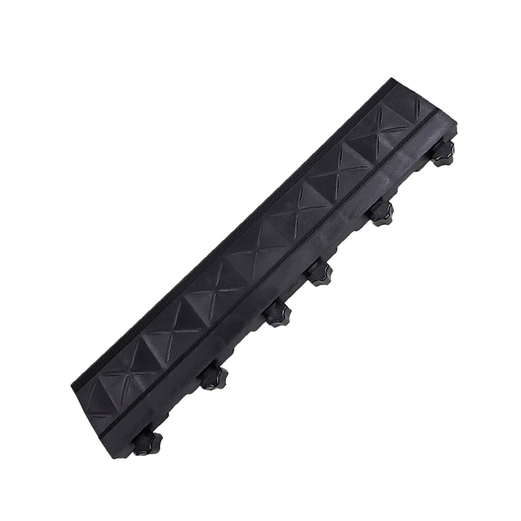 Sicherheits-Randleiste für REBOURNE® Anti-Ermüdungsmatte H-Serie, männlich, schwarz, BxL 100 mm x 460 mm Produktabbildung: Sicherheits-Randleiste für REBOURNE® Anti-Ermüdungsmatte H-Serie, männlich, schwarz, BxL 100 mm x 460 mm