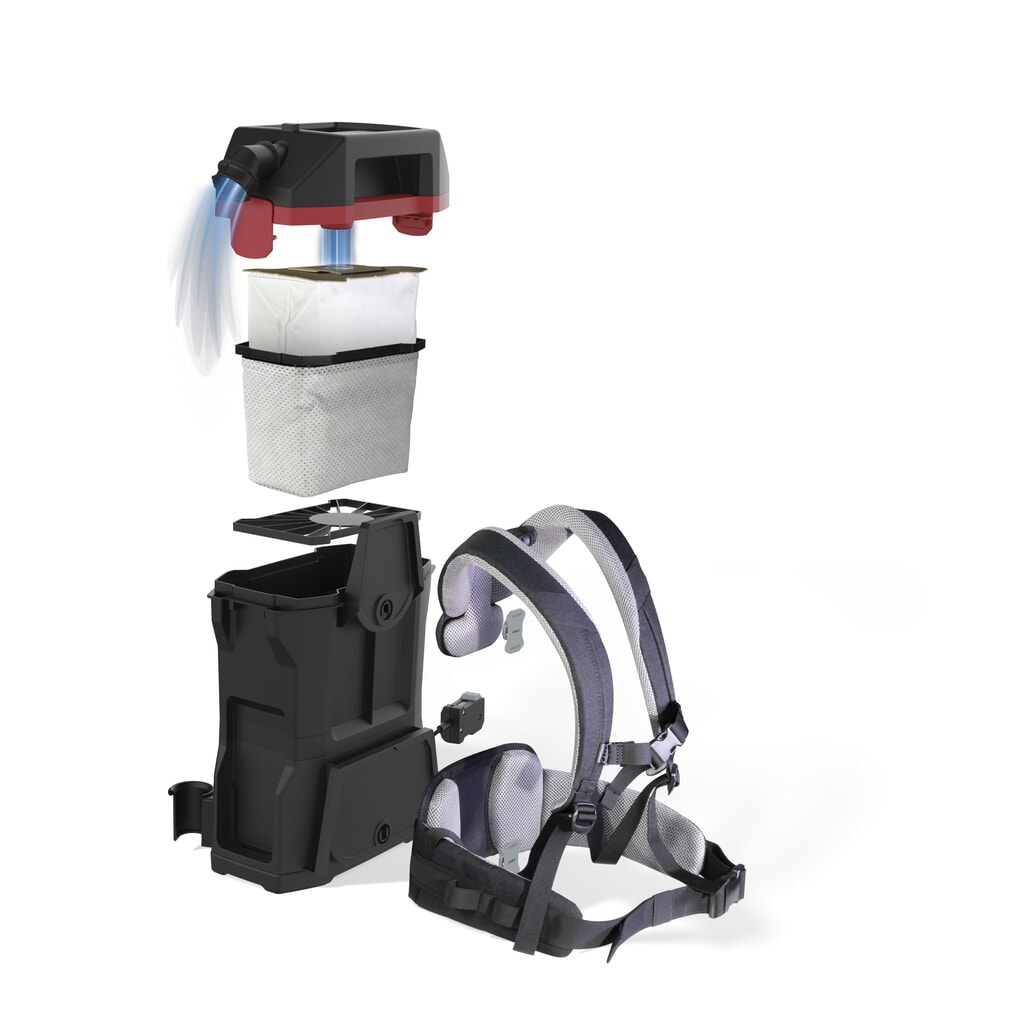 Produktabbildung Nr. 5: SPRiNTUS Rucksack-Bürostaubsauger BoostiX ZERO, kabelgebunden