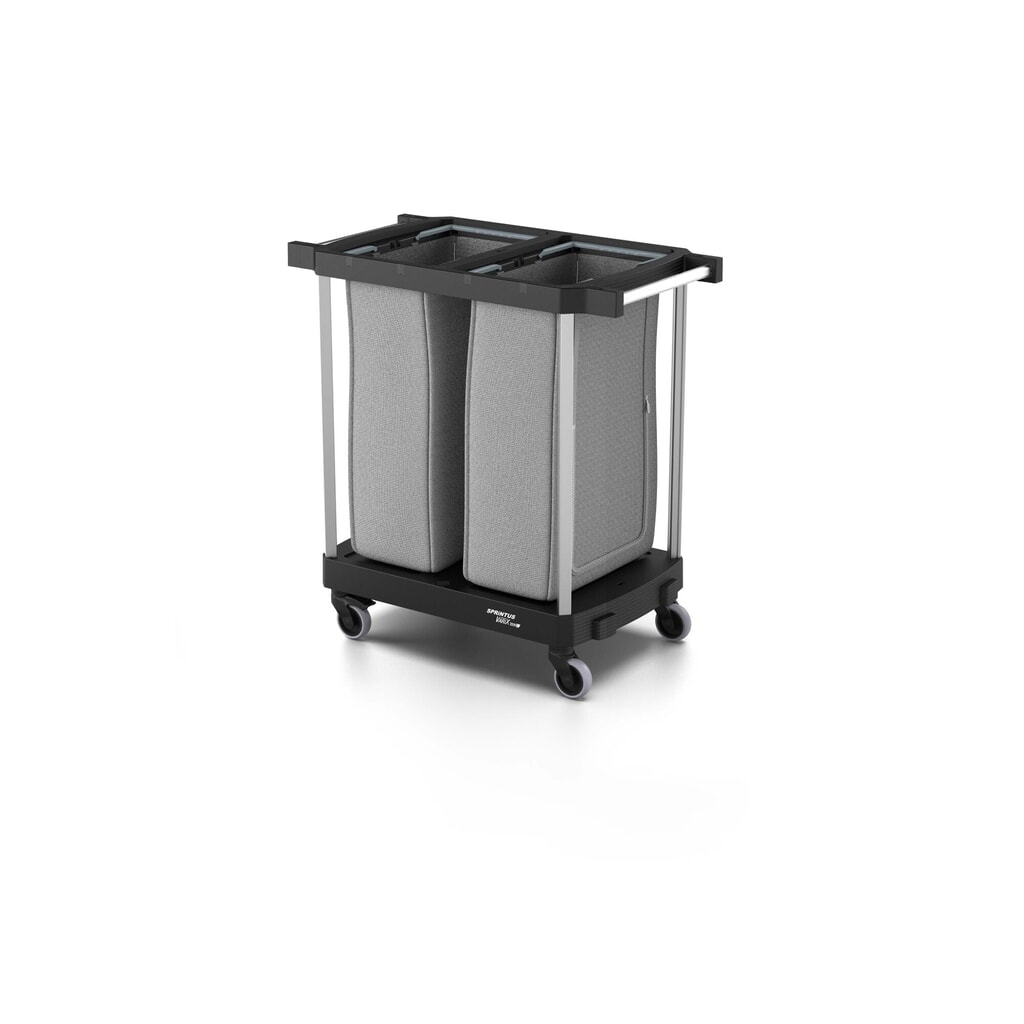 Produktabbildung: SPRiNTUS Reinigungswagen VARIX ZERO Small D, 2 × 120-l-Wäschesäcke