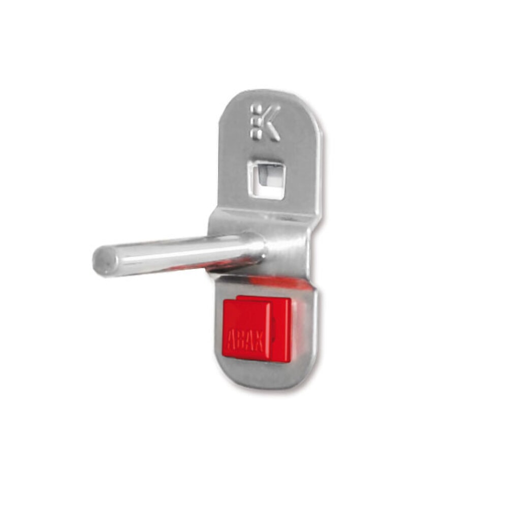 Produktabbildung: Kappes ABAX Werkzeughalter für Lochplatten, gerader Dorn, alufarben, Tiefe 50 mm