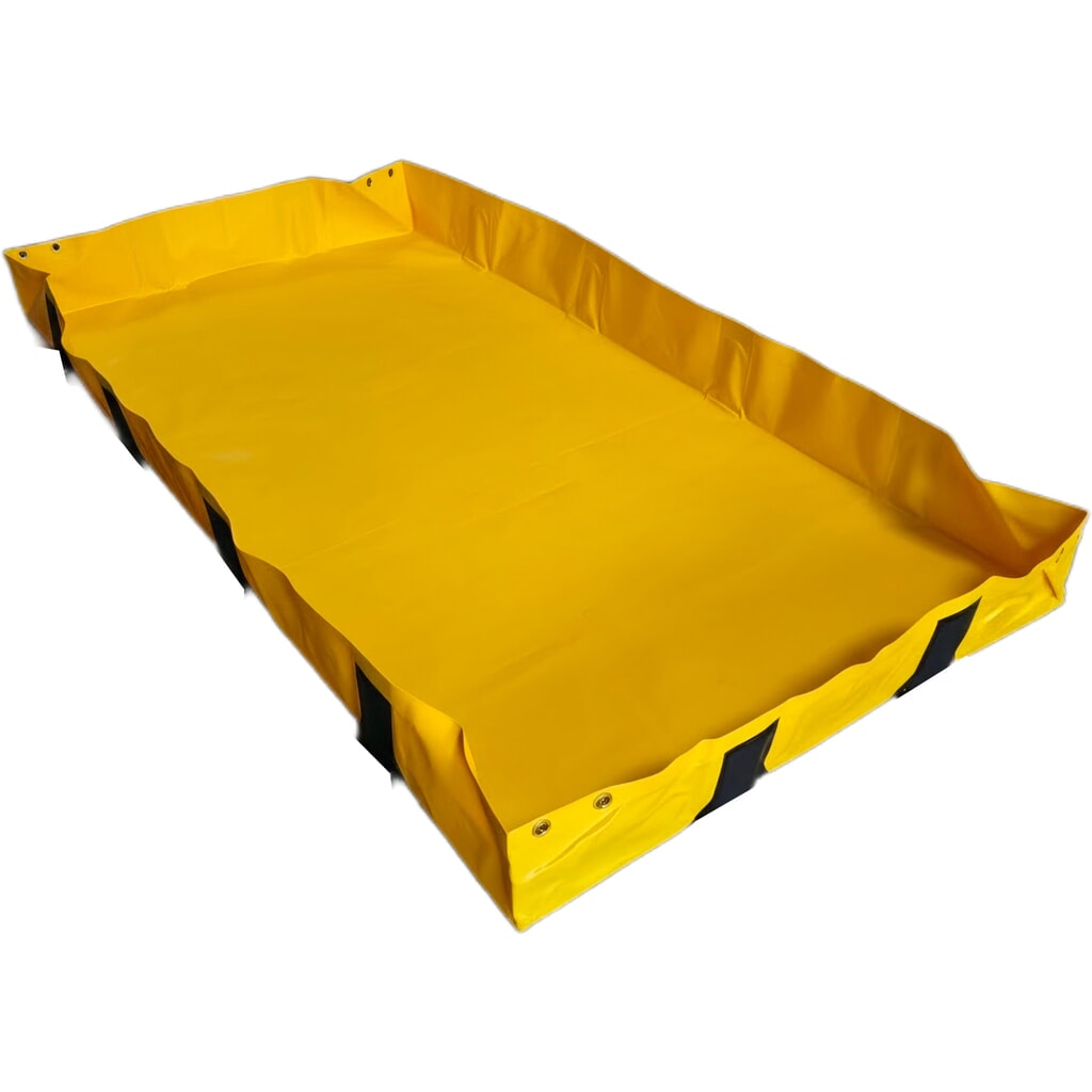 Steinbock® Faltbare Auffangwanne Light aus PVC, HxBxT 203 x 1.200 x 2.400 mm, Auffangvolumen 602 l Produktabbildung Nr. 2: Steinbock® Faltbare Auffangwanne Light aus PVC, HxBxT 203 x 1.200 x 2.400 mm, Auffangvolumen 602 l