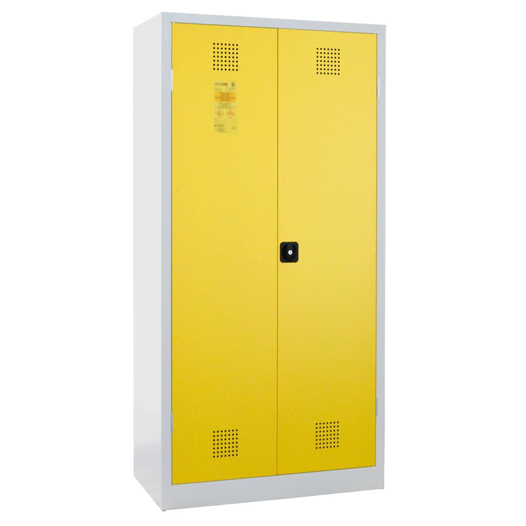 LaCont Umweltschrank UWS-2FASS, für 2 x 60-Liter-Fass, StawaR-Auffangwanne, 2 Flügeltüren aus Stahlblech Produktabbildung: LaCont Umweltschrank UWS-2FASS, für 2 x 60-Liter-Fass, StawaR-Auffangwanne, 2 Flügeltüren aus Stahlblech