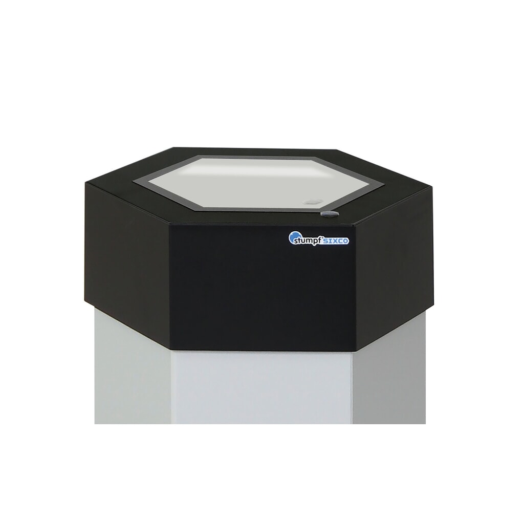 stumpf® Abfallbehälter, Sixco 1 smart, lichtgrau Produktabbildung Nr. 5: stumpf® Abfallbehälter, Sixco 1 smart, lichtgrau