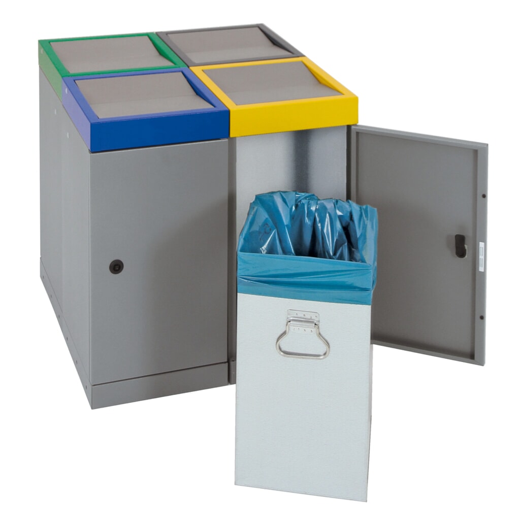 Produktabbildung Nr. 10: stumpf® Wertstoffsammler, 4x 30 Liter, bunt