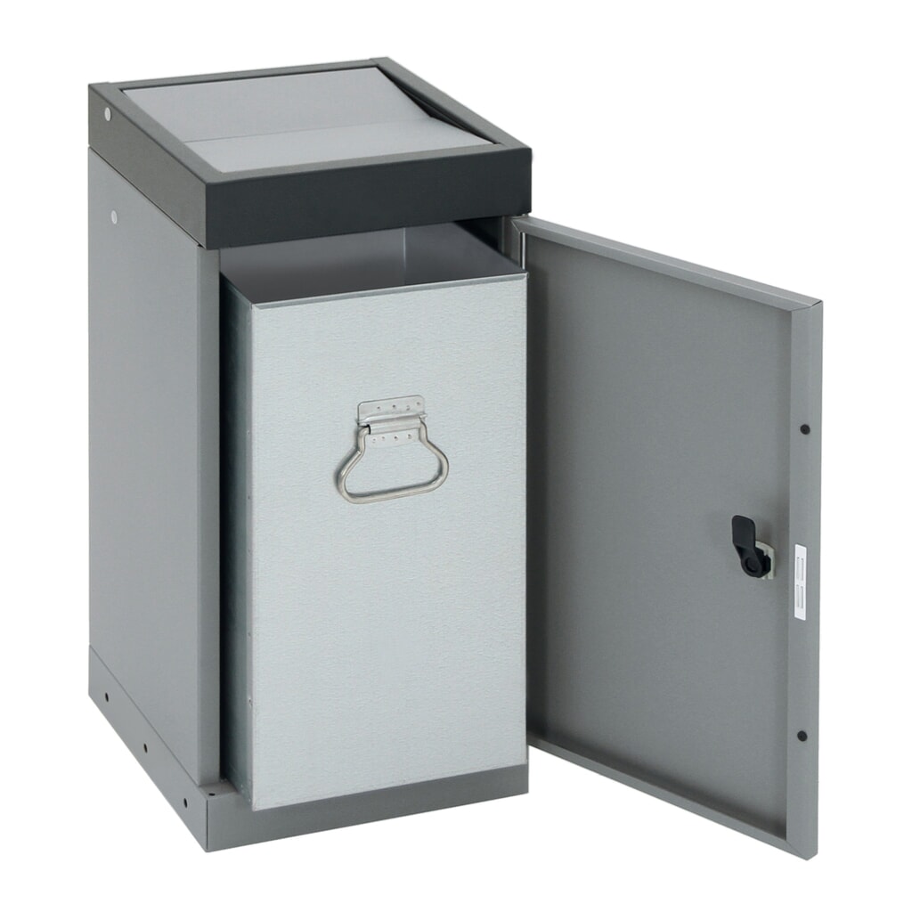 stumpf® Wertstoffsammler, 1x 30 Liter, Deckel anthrazit Produktabbildung Nr. 4: stumpf® Wertstoffsammler, 1x 30 Liter, Deckel anthrazit