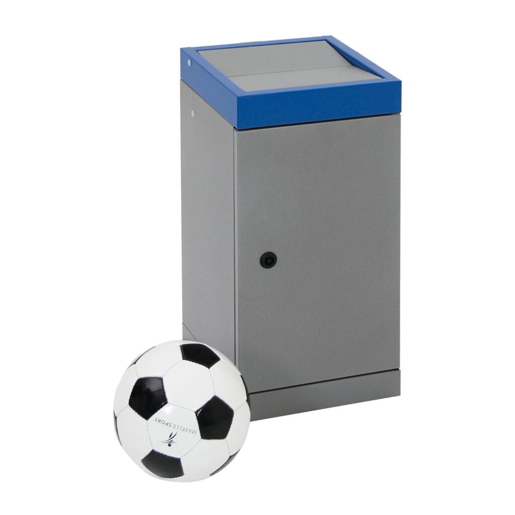 stumpf® Wertstoffsammler, 1x 30 Liter, Deckel blau Produktabbildung Nr. 5: stumpf® Wertstoffsammler, 1x 30 Liter, Deckel blau